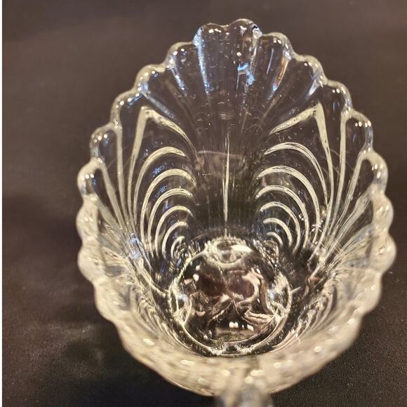 Vintage Cambridge Mini Open Cream N Sugar w Tray in Caprice Clear (Stem 300) - Picture 8 of 9
